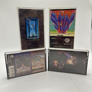 4 Styx‎ Cassette Tapes Kilroy Was Here, 1, Paradise Theater, Edge Of The Century